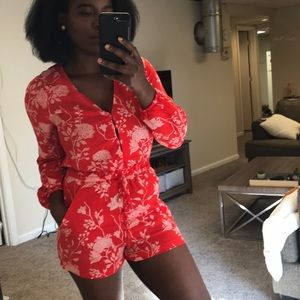 Cute floral romper from